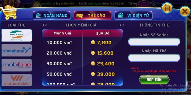 Các Bước Nạp Tiền Rikvip Đơn Giản